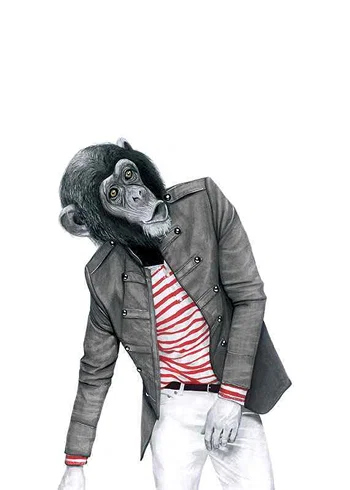 Poster Sanna Wieslander Monkey Business