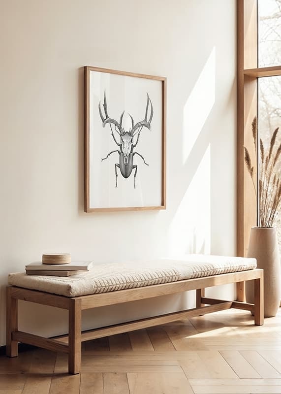 Poster Sanna Wieslander Mr Stag Beetle crossfade