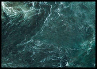 Aerial view of turquoise sea with white wave patterns and foam-6