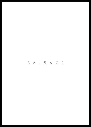 Poster Balance