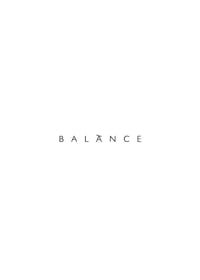 Minimalistická textová ilustrácia so slovom BALANCE v čiernej farbe-1