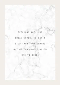 Centered black text with quote against white marbled background-3