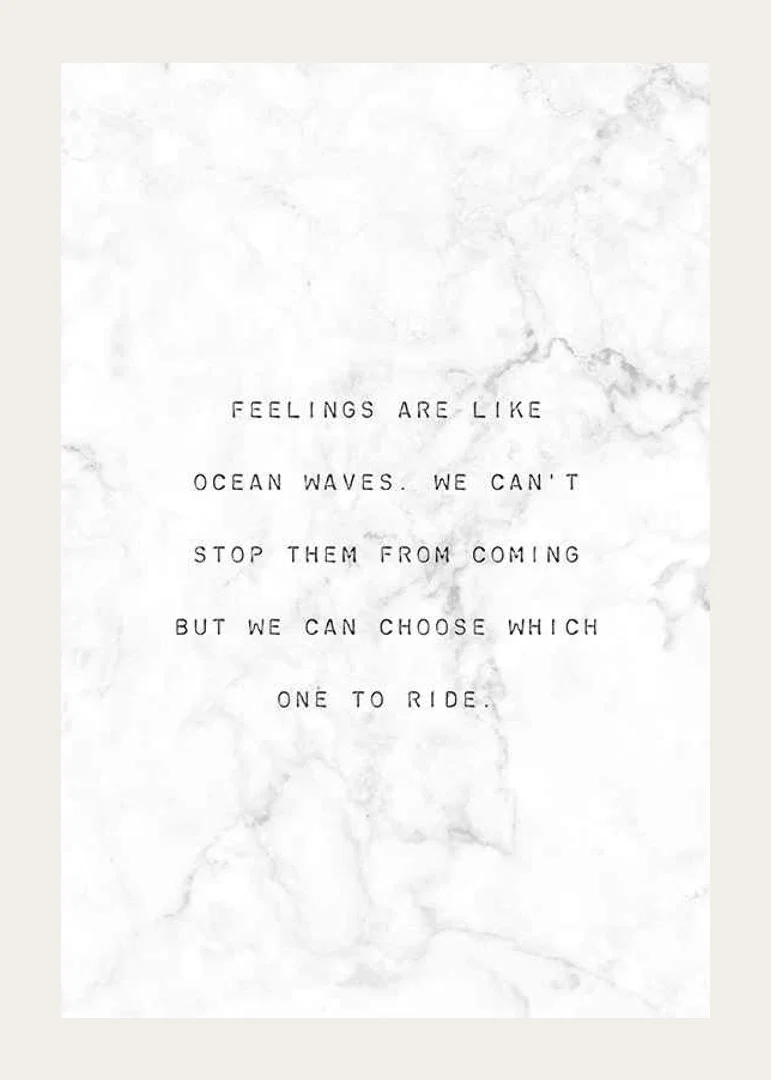 Centered black text with quote against white marbled background-12