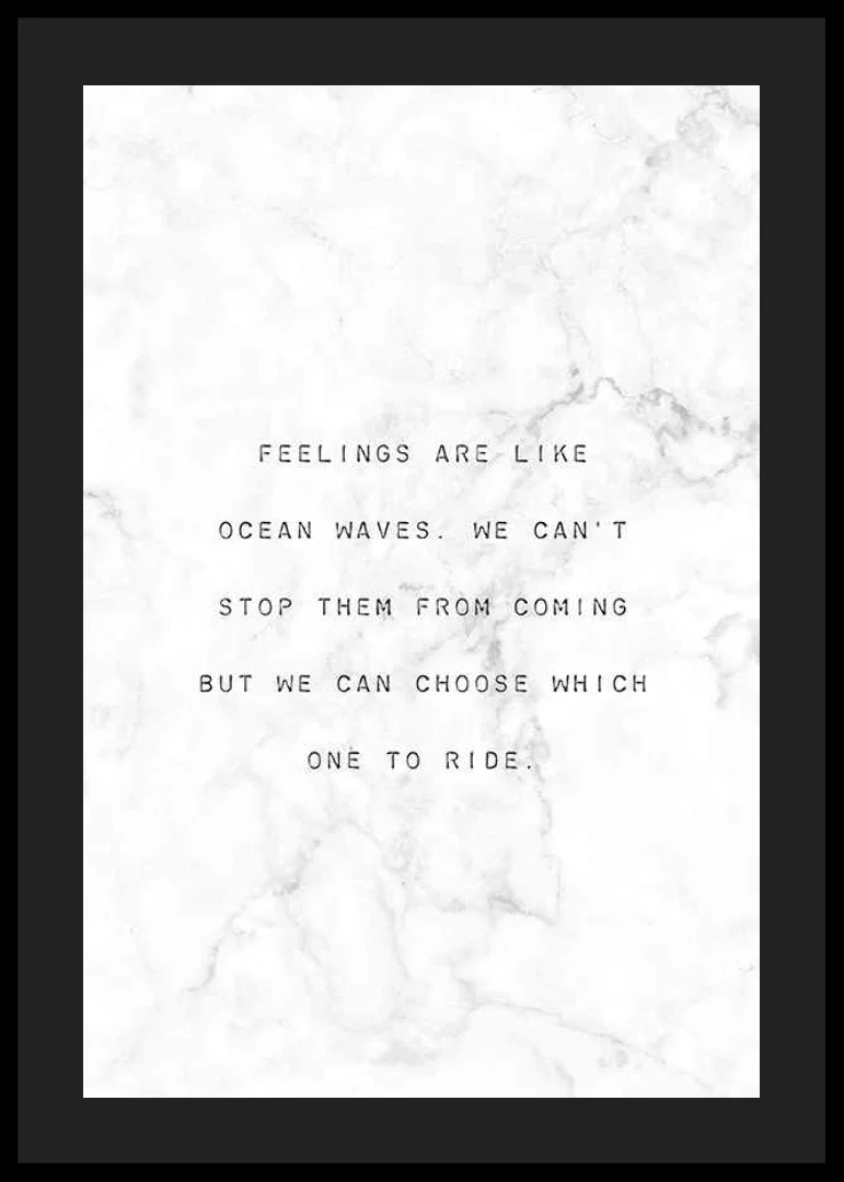 Centered black text with quote against white marbled background-12