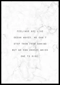 Centered black text with quote against white marbled background-6