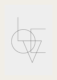 Geometric typography with thin black lines on light gray background-3