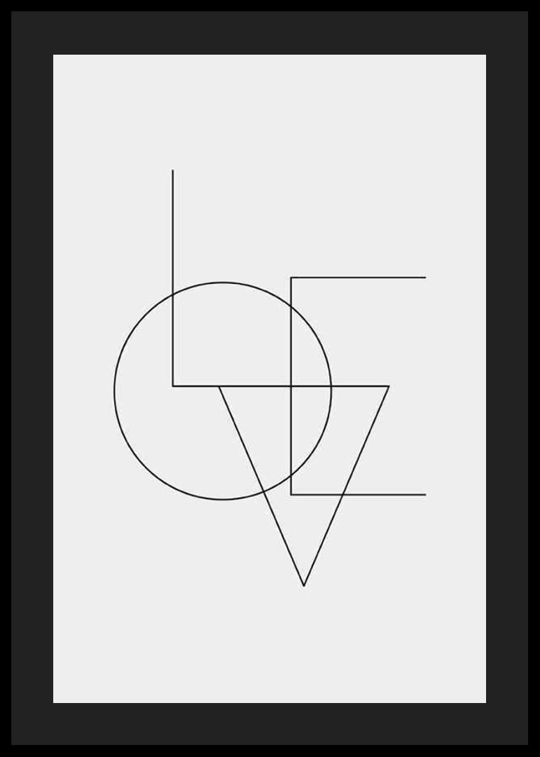 Geometric typography with thin black lines on light gray background-12