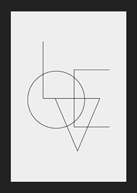 Geometric typography with thin black lines on light gray background-5
