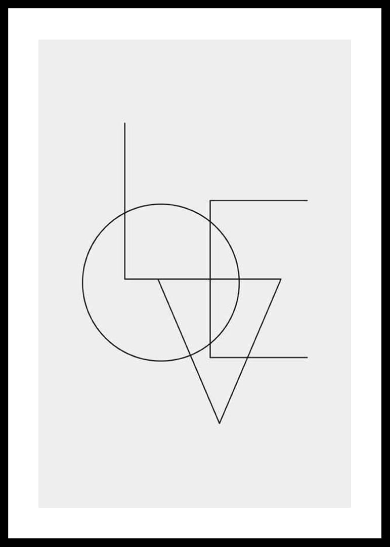 Geometric typography with thin black lines on light gray background-12