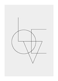 Geometric typography with thin black lines on light gray background-1