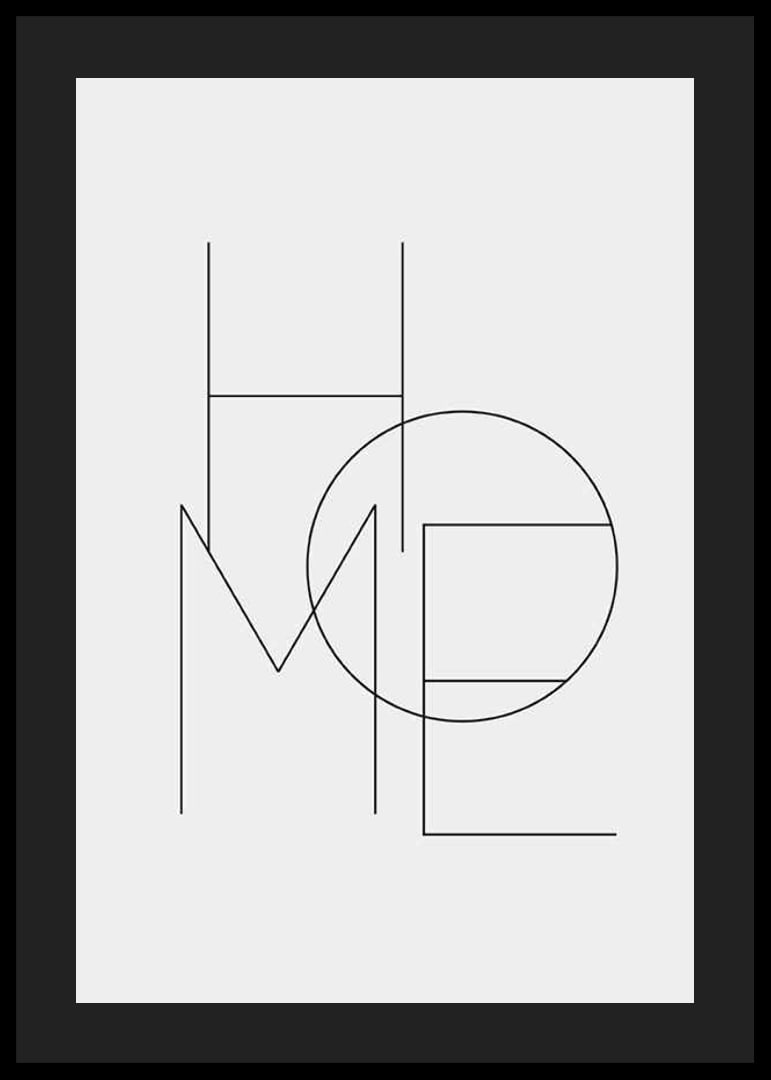 Minimalistinen typografia ohuilla mustilla viivoilla, vaaleanharmaalla taustalla-12