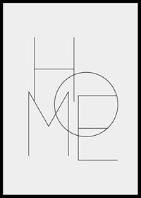 Minimalistinen typografia ohuilla mustilla viivoilla, vaaleanharmaalla taustalla-6