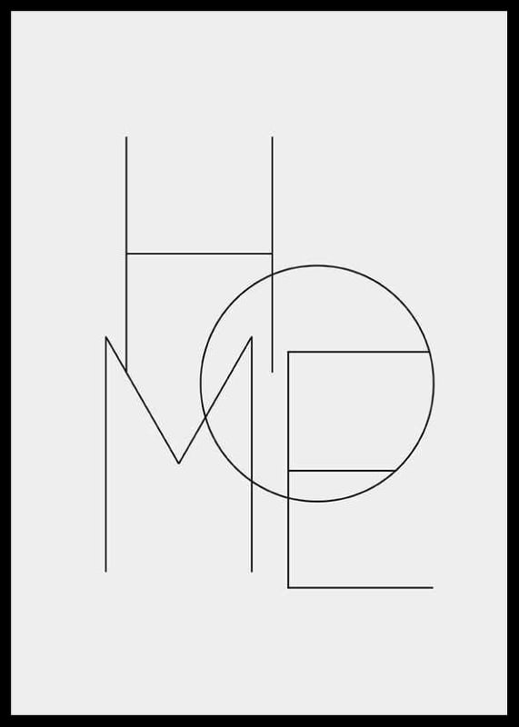 Minimalistinen typografia ohuilla mustilla viivoilla, vaaleanharmaalla taustalla-12