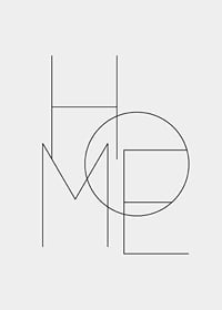 Minimalistinen typografia ohuilla mustilla viivoilla, vaaleanharmaalla taustalla-7