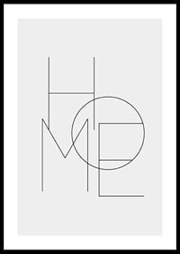 Minimalistinen typografia ohuilla mustilla viivoilla, vaaleanharmaalla taustalla-0