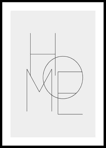 Poster Home Typo