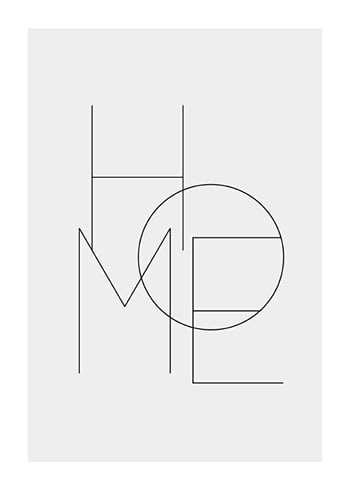 Juliste Home Typo