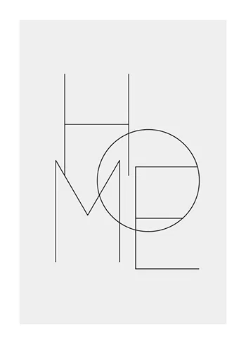Poster Home Typo