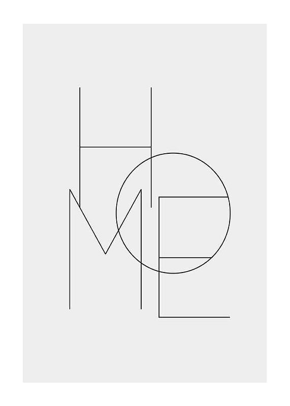Poster Home Typo