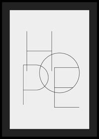 Minimalistický typografický dizajn so slovom HOPE v čiernych čiarach-4