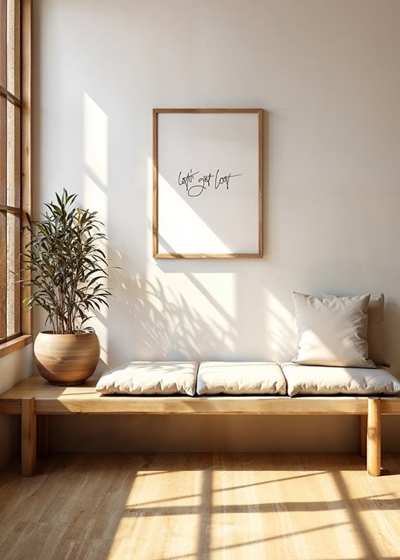 Black handwritten text 'let's get lost' on white background-12
