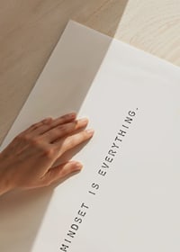 Minimalist text with the message mindset is everything-3