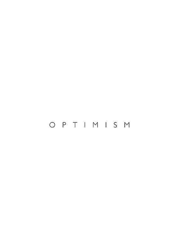 Plagát Optimism