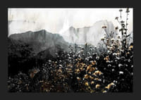 Ilustrație pictată a peisajului montan cu flori sălbatice de toamnă-5