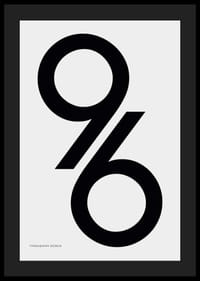 A 96-os szám grafikus ábrázolása fekete színnel világosszürke alapon-4