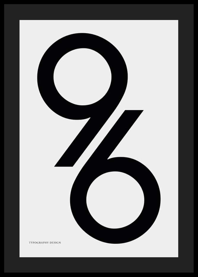 A 96-os szám grafikus ábrázolása fekete színnel világosszürke alapon-12