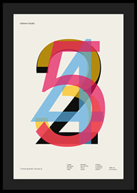 Graphic illustration of the numbers 2, 3, 4 and 5 in color-4
