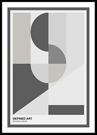 Abstrakte geometrische Formen in Grau- und Beigetönen-0