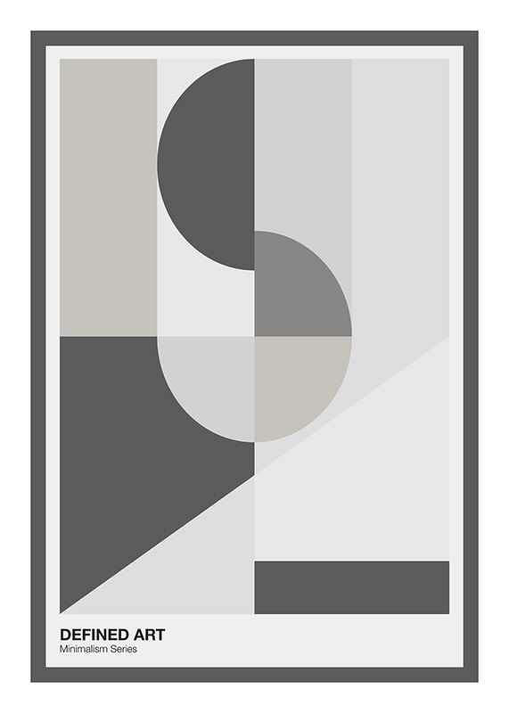 Abstrakte geometrische Formen in Grau- und Beigetönen-12
