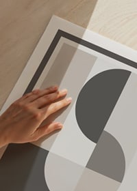 Abstrakte geometrische Formen in Grau- und Beigetönen-3