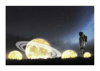 Plagát Space on Earth