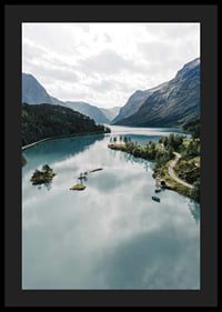 Fotografisch landschap met turquoise gletsjermeer en bergen-4