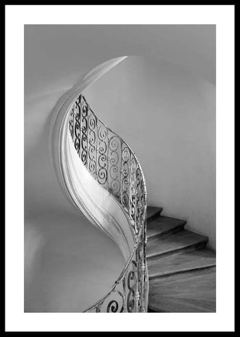 Poster Curved Stairs