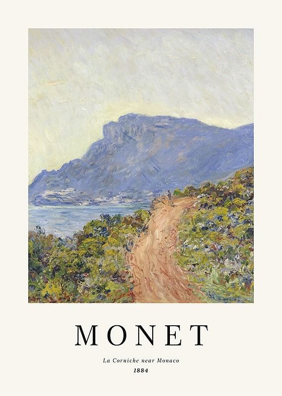 Poster Monet La Corniche