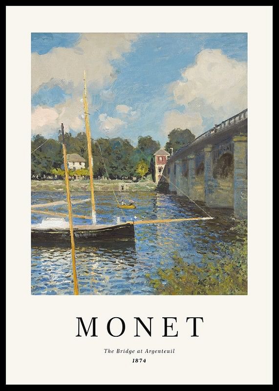 Monet Bridge At Argenteuil-12