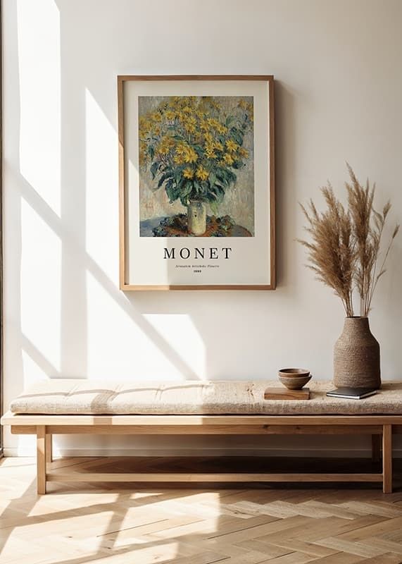 Poster Monet Jerusalem Artichoke Flowers crossfade