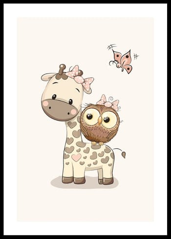 Poster Little Girl Friends