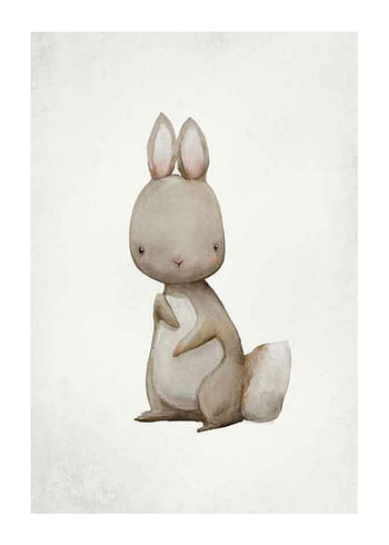 Poster Watercolor Hare