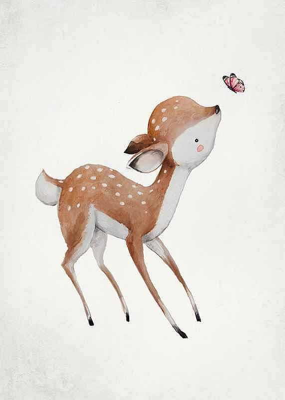 Watercolor Deer-12