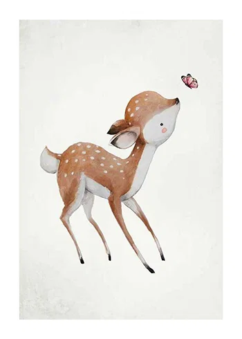 Poster Watercolor Deer