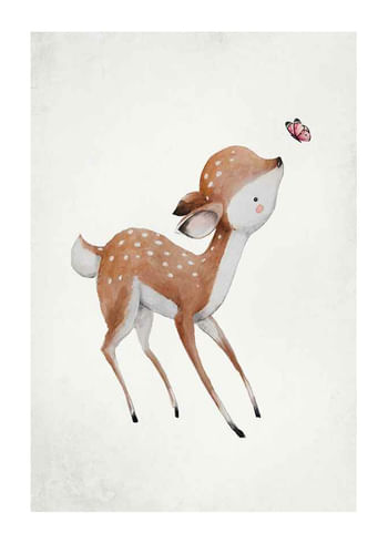 Poster Watercolor Deer