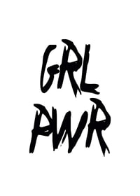Handwritten black text GRL PWR on white background-1