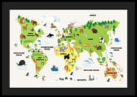 Weltkarte Tiere-4