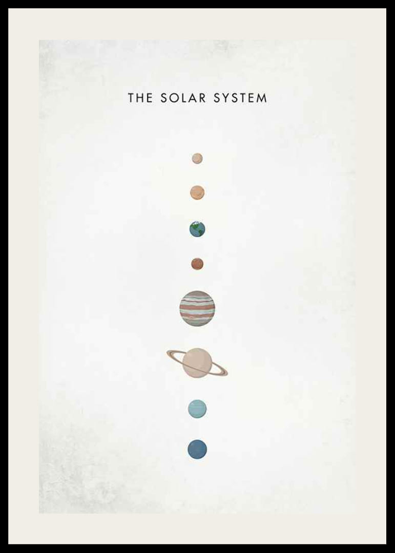 A Naprendszer bolygóinak illusztrációja bézs háttérrel-12