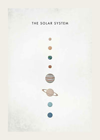 Illustration av solsystemets planeter på beige bakgrund-3