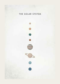 A Naprendszer bolygóinak illusztrációja bézs háttérrel-3